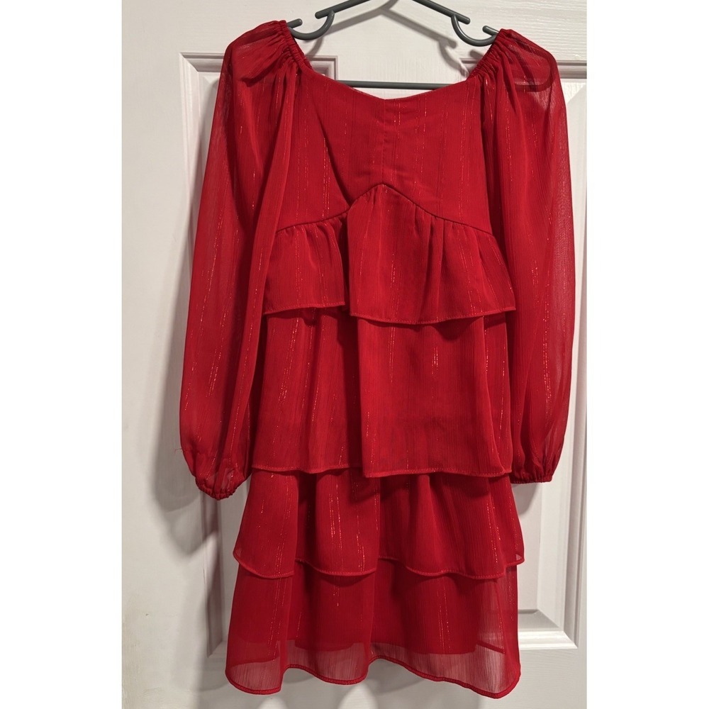 Chelsea & Violet Girls Red Chiffon Dress Holiday NWT 3T‎